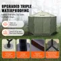Pop Up Gazebo Tent, Pop-Up Screen Tent 6 Sided Canopy Sun Shelter with 6 Removable Privacy Wind Cloths & Mesh Windows, 10x10FT Q