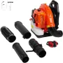 Backpack Leaf Blower, 79CC 2-Cycle Gas Leaf Blower with 3L Fuel Tank, 930CFM Air Volume 184MPH Speed, Ideal for Lawn Care, Leaf 