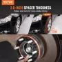 VEVOR Wheel Spacers, 2" 6"x5.5" Wheel Adapters, 6 Lug Forged Spacer, 108 mm Bore Hubcentric M14 x1.5 Studs Spacers, Fit for 1988