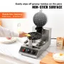 Kommerciel rund vaffelmaskine 1300W Roterbar non-stick