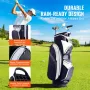 Golf Cart Bag with 14 Way Organizer Divider Top, 36” Multiple Pockets Premium Nylon Cart Bag, Durable Golf Bags with Handles & D