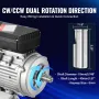 VEVOR 0.75KW Electric Motor 1400 rpm, AC 220~240V 5.45A, 80, B3 Frame, Air Compressor Motor Single Phase, 19mm Keyed Shaft, CW/C