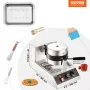 Kommerciel rund vaffelmaskine 1300W Roterbar non-stick