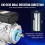 2.2KW Electric Motor 2800 rpm, AC 220~240V 13.8A, 90L, B3 Frame, Air Compressor Motor Single Phase, 24mm Keyed Shaft, CW/CCW Rot