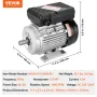 VEVOR 0,55KW elektrisk motor 1400 rpm, AC 220~240V 4,5A, 80, B3 ramme, luftkompressormotor enkeltfaset, 19 mm nøgleaksel, CW/CC