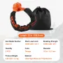 Soft Shackle Synthetic Recovery Rope 2 STK 1,3x56 cm 20 Ton