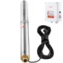 VEVOR Deep Well Submersible Pump, 2200W 230V, 9.8 m³/h Flow 144 m Head, with 19.4 m Cord & External Control Box, Stainless Steel