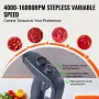 Commercial Immersion Blender, 350W Heavy Duty Hand Mixer, 16 inch Stepless Variable Speed Mixer with Stainless Steel Blade, Mult