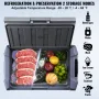 VEVOR Car Refrigerator, 12 Volt Car Refrigerator Fridge, 15 L Single Zone Portable Freezer, -4℉-68℉ Adjustable Range, 12/24V DC 