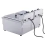 Commercial Deep Fryer, Dual Tank 3000W Electric Countertop Fryer with Basket, 2 x 11.6Qt/11L Double Stainless Steel Oil Fryer wi