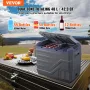 Car Refrigerator, 12 Volt Car Refrigerator Fridge, 40 L Dual Zone Portable Freezer, -4℉-68℉ Adjustable Range, 12/24V DC and 100-