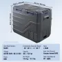 bilkøleskab, 12 volt bilkøleskab, 40 L dual zone bærbar fryser