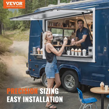 Koncessionsvindue 48"x36", Aluminiumslegering Food Truck