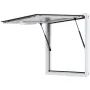 Concession Window 36"x36", Aluminum Alloy Food Truck Service Window with Awning Door & Drag Hook, Up to 85 Degrees Stand Serving
