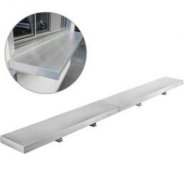 96x12 Inch Concession Window Shelf Stainless Steel Drop Down Folding Serving Food Wall Shelf Stand Serving for Concession