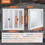 Koncessionsvindue 36"x36", aluminiumslegering Food Truck