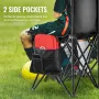 bærbar foldelig bænk, 6-sæders foldbar fodboldbænk med