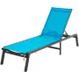 Chaise Lounge Chairs Outdoor, Aluminum Patio Lounge Chairs with Adjustable 5-Position, Folding Pool Lounge Chairs Recliner and F