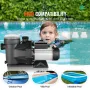 1500 W(2HK) Overjordisk poolpumpe, 220V-240V, 1450 / 2860 RPM