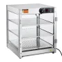 3-lags kommerciel madvarmerskærm, 800W madskærmsvarmer med lys