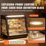3-Tier Commercial Food Warmer Display, 1200W Food Display Warmer with Light, Adjustable Shelf and Temperature Display, 30℃~85℃ S