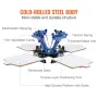Screen Printing Machine, 4 Color 4 Station 360° Rotable Silk Screen Printing Press, 21.2x17.7in / 54x45cm Screen Printing Press,
