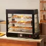 VEVOR 3-Tier Commercial Food Warmer Display, 1200W Food Display Warmer with Light, Adjustable Shelf and Temperature Display, 30℃
