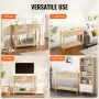 rattan konsolbord med 2 opbevaringsskuffer, rattan indgangsbord