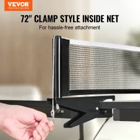 VEVOR bordtennisbord, professionelt bordtennisspil, indendørs MDF bærbart bordtennisbord, foldbart bordtennisbord med Qui