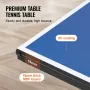 VEVOR Ping Pong Table, Professional Table Tennis Game, Indoor MDF Portable Table Tennis Table, Foldable Ping Pong Table with Qui