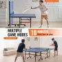 Ping Pong Table, Professional Table Tennis Game, Indoor MDF Portable Table Tennis Table, Foldable Ping Pong Table with Quick Cla