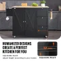 Kitchen Island Cart, 56" Træ Top mobile vogne med