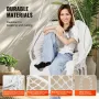 VEVOR Hanging Hammock Swing Chair, 330 Lbs Capacity, Macramé Hanging Chair with Cushion and Mounting Hardware, Cotton Rope Swing