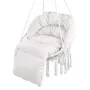 VEVOR Hanging Hammock Swing Chair, 330 Lbs Capacity, Macramé Hanging Chair with Cushion and Mounting Hardware, Cotton Rope Swing