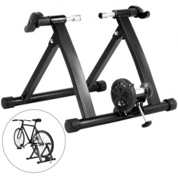 Bike Magnetic Turbo Trainer Home Trainer Bike Trainer Stand with Noise Reduction Wheel Foldable Adjustable Indoor Mountain &