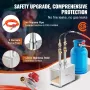 Portable Propane Forge, 2 Burner Farrier Forge, 2600℉ Tool and Knife Making Blacksmithing Gas Forge, Large Capacity Square Stain