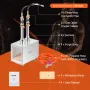 Portable Propane Forge, 2 Burner Farrier Forge, 2600℉ Tool and Knife Making Blacksmithing Gas Forge, Large Capacity Square Stain