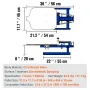 Screen Printing Machine, 1 Color 1 Station Silk Screen Printing Press, 21.2x17.7in / 54x45cm Screen Printing Press, Double-layer