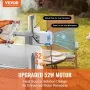VEVOR Roaster Spit Rotisserie BBQ Grill Pig Lamb Chicken Roaster 52W 89.8 kg