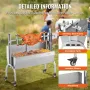 Roaster Spit Rotisserie BBQ Grill Pig Lamb Chicken Roaster 52W 89.8 kg