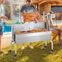 Roaster Spit Rotisserie BBQ Grill Pig Lamb Chicken Roaster 52W 89.8 kg