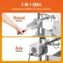 Roaster Spit Rotisserie BBQ Grill Gris Lam Kyllingesteg 52W