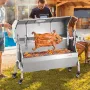 Roaster Spit Rotisserie BBQ Grill Gris Lam Kyllingesteg 52W
