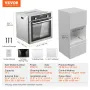 Single Wall Oven, 24" Electric Built-in Wall Oven with 9 Cooking Functions, 2.68 Cu.Ft Electric Wall Ovens, Rapid heating to 200
