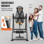 VEVOR Inversion Table, 300lbs Capacity Heavy Duty Inversion Table, Decompression Back Stretcher Machine, Strength Training Equip