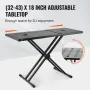 VEVOR DJ Bordstativ, (32"-43") x 18" Bærbar DJ Laptop og Controller Stand, Letvægts DJ Desk DJ Booth Justerbar Højde DJ