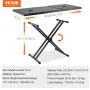 VEVOR DJ Table Stand, (32"-43") x 18" Portable DJ Laptop and Controller Stand, Lightweight DJ Desk DJ Booth Adjustable Height DJ