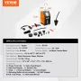 Automotive Smoke Machine Leak Detector, EVAP Vacuum Fuel Leak Tester with Built-in Air Pump, Pressure Gauge & Flow Meter, 2-Mode
