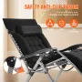 Zero Gravity Chair, 33 inch Zero Gravity Recliner Lounge Chair for Indoor and Outdoor, Adjustable Anti Gravity Chair with Cushio