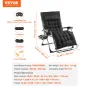 Zero Gravity Chair, 33 inch Zero Gravity Recliner Lounge Chair for Indoor and Outdoor, Adjustable Anti Gravity Chair with Cushio